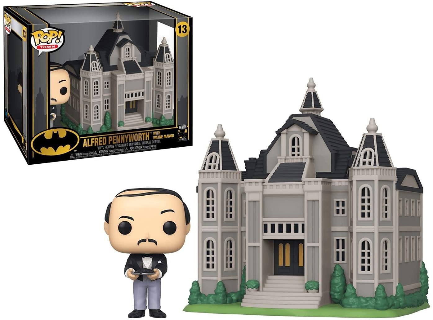 Funko POP! Town: Batman 80th - Wayne Manor With Alfred - DC Comics - Collectable Vinyl Figure - Gift Idea - Official Merchandise - Toys for Kids & Adults - Comic Books Fans