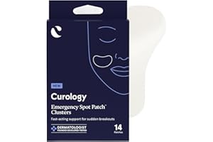 Curology Emergency Spot Patch Clusters for Breakouts, Stocking Stuffer Gifts, Fast Acting Large Hydrocolloid Pimple Patches for Face, Oil Absorbing, 14 Count