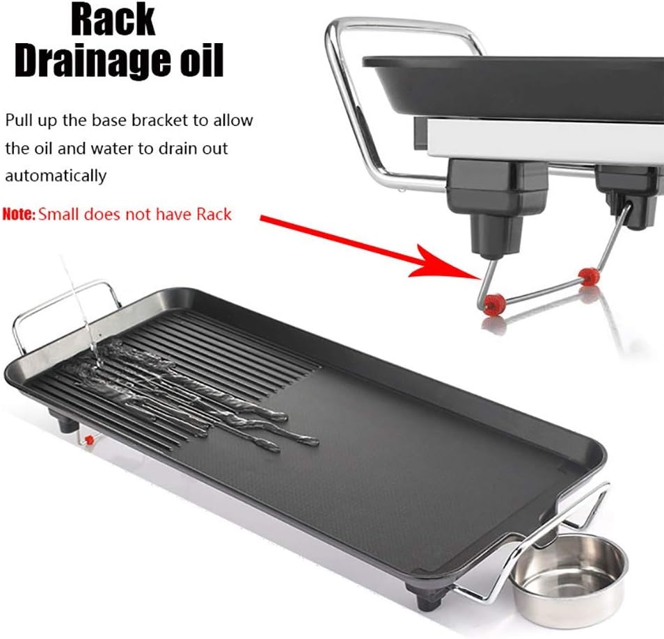 review Nologo W-XS Electric Grill,Metal Heat Insulation Board is Safer,Independent Heating,Zone Heating Independent Temperature Control,Suitable for Home Kitchen and Outdoor Barbecue,Convenient