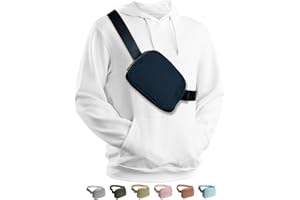 FORZAROCKET Plus Size - Mini Belt Bag - Long Strap 56" - Extended Strap - Women Fanny Pack - Stylish Waist Bag - Unisex Men Crossbody Bag - Everywhere Belt Bag with Adjustable Strap, Black