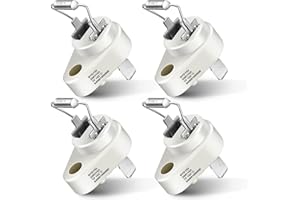 Dreyoo 4 Pack Thermal Cut Off Fuse 152°C Compatible with Raypak 005899F Zodiac R0012200 Pool Heater Rollout Switch Replacement Kit Swimming Pool Heater Parts Plug Fuse Thermal Fuse Link Accessories