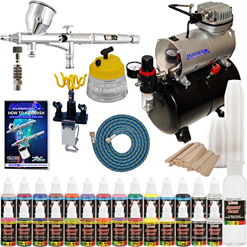 Complete Professional Airbrush System Kit with G44 Master Airbrush