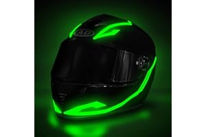 ZUOYOUZ Motorcycle Helmet Light,3 Modes Driving EL Light Strips,Helmet Light Strip,Night Riding Signal Light Decoration Kit