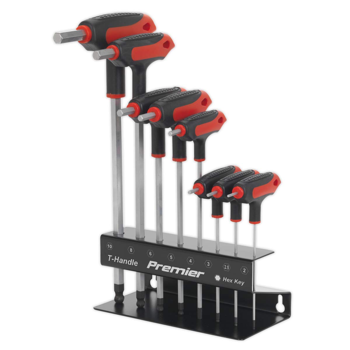 Sealey Ak7195 Ball-End Hex Key Set 8Pc T-Handle Metric