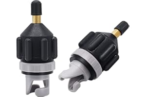 DAWITRLY 2PACK Inflatable Stand Up Paddleboard (SUP) Pump Adaptor -Universal Standard Schrader Air Valve Adapter Pumping Head Connector Converter for Inflating Boat, Kayak, Surfboard, Bed, Car Tire Orange