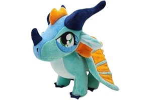 EASELR Wings of Fire Dragon Plush Toy Rainwing Dragon Stuffed Animals Pterosaur Plush Flying Dragon Pillow Plushies Gifts for Fans Kids Boys Girls