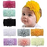 Toptim Baby Head Wrap Chiffon Flowers Newborn Infant Soft Nylon Headbands