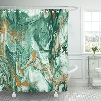 Amazon Com Lunarable Emerald Shower Curtain Inspirations In