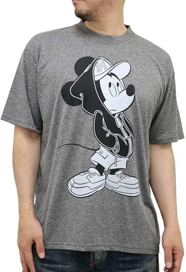 Amazon Co Jp ディズニー Disney 大きいサイズ Tシャツ メンズ ブランド 半袖 ドライt ミッキー Mickey Mouse パーカー 夏 2color 3l ブラック ファッション