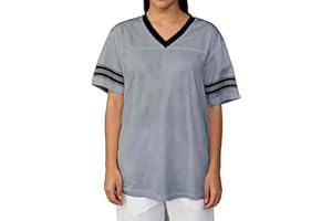 pod4soccer Football Jersey Blank Mesh Hip Hop Short Sleeve Shirt Plain Practice Sport Uniform Gift for Women S~XL