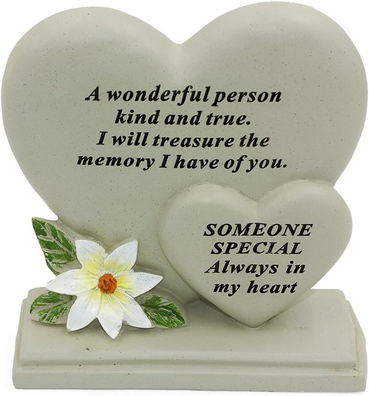 Someone Special Sentiment Heart Graveside Remembrance Plaque Ornament