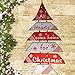 Romance Chef Christmas Decorations for Your Home - Set of 2 Wooden Christmas Signs - Have A Merry Little Christmas and All Hearts Come Home for Christmas Tree