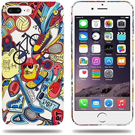 Clouds Compatible iPhone 8 Plus Case,iPhone 7 Plus Case Premium Luminous Cool Funny 3D Emboss Pattern Hard PC Protective Back Cover Case for Apple iPhone 8 Plus/7 Plus