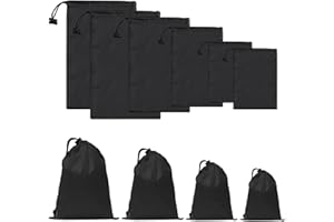 iMucci Upgrade Waterproof Drawstring Bag Sack Nylon Bag Ditty Bag for Gym Traveling, Hiking, Yoga, Shopping