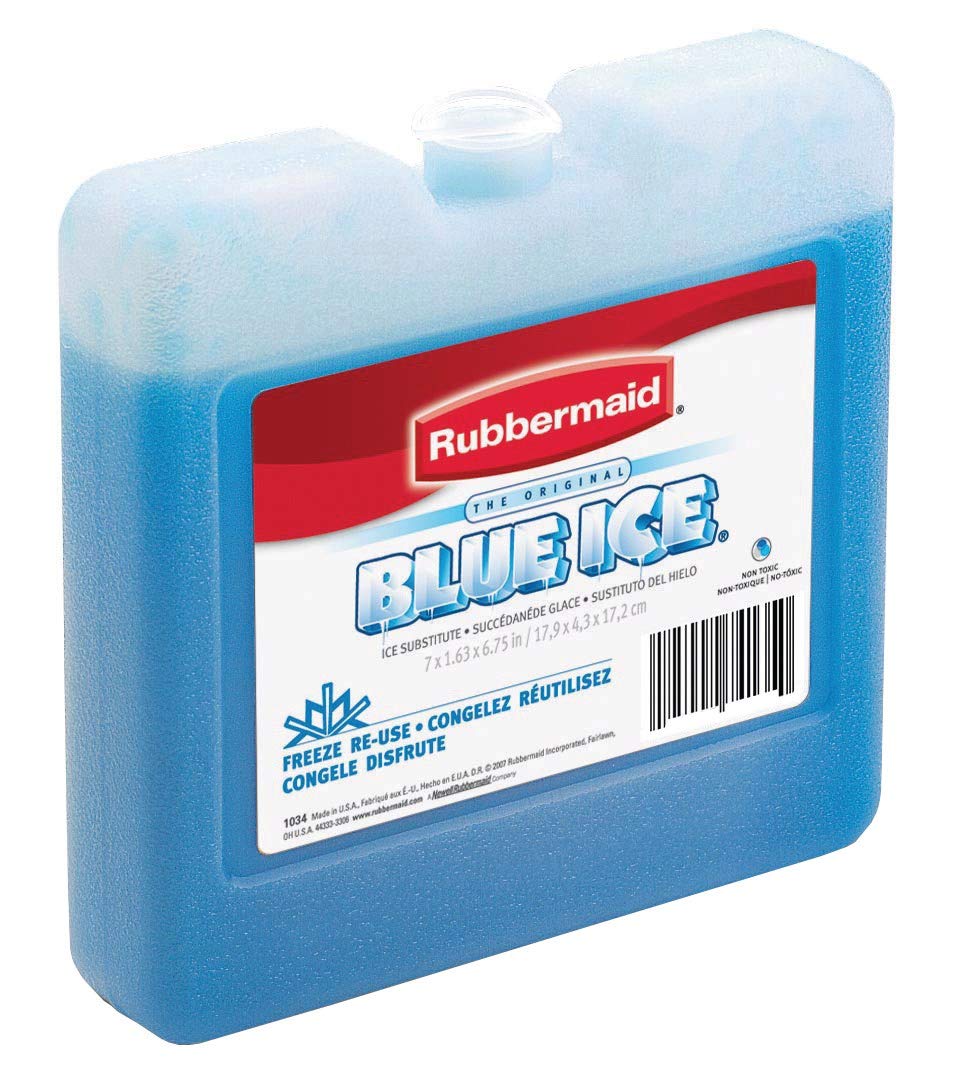 Rubbermaid FG1034TL220 7" X 1-1/2" X 6-3/4" Blue Ice Brand Weekender