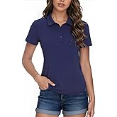 ZANZEA Polo Shirts for Women Short Sleeve Slim Fit UPF 50+ Golf Tennis Shirt Casual Work Tops