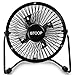 BTOOP 4 Inch Mini USB Desk Fan - Small - Black