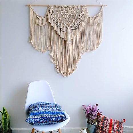 Ld Products Bohemio Nordic Hecho A Mano Tapestry Macrame Tejido
