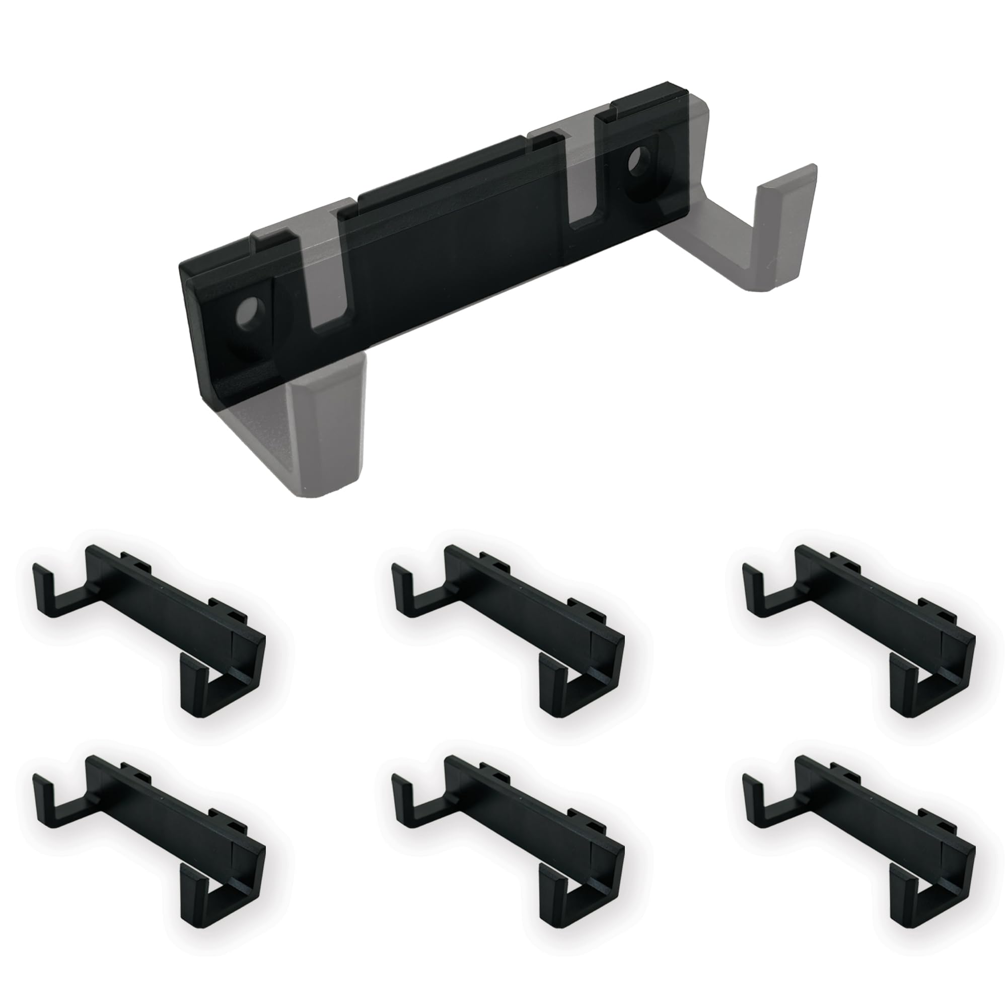 StealthMounts Wall Hive System Hooks | 6 Pack | Mounts for Tools Storage | Made in The UK