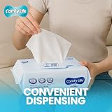 Comfy Life Dry Wipes Adult Personal Care 300 Sheets 30x25 cm Pack of 3 view 3
