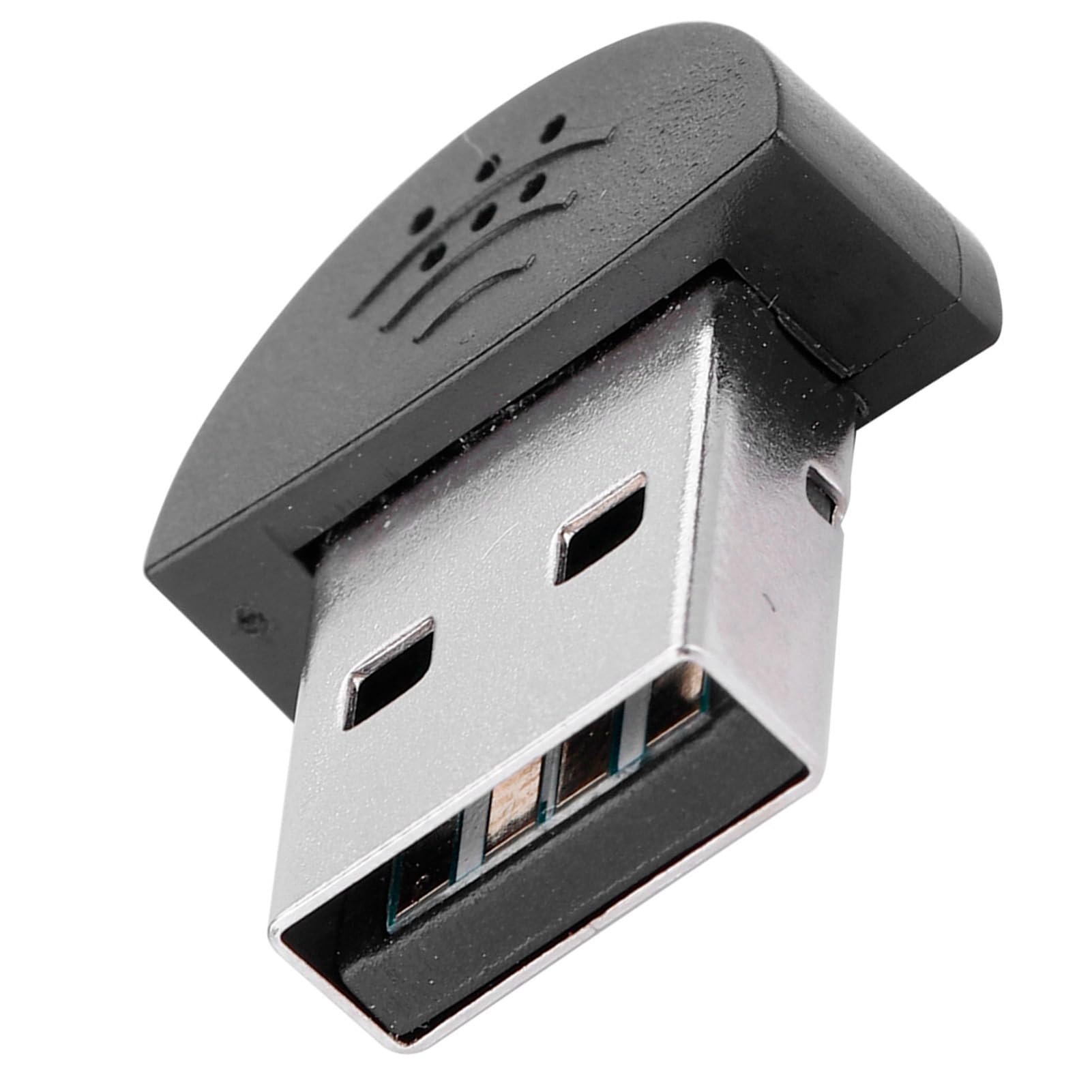 USB Mini Recording Microphone, 360° Omnidirectional Portable Studio Speech Audio MIC Adapter Suitable for Web Chat, Network Video Conferencing, Network Recording(BLACK)