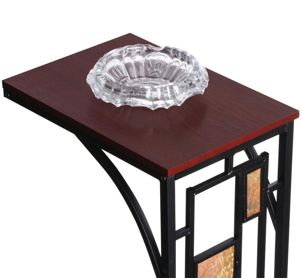Popamazing Antique Style End Table Sofa Side/Coffee/Snack/Storage Trolly Table for Home,Living Room,Office