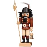 German Christmas Nutcracker Nightwatchman natural colors - 28,0 cm / 11 inch - Christian Ulbricht