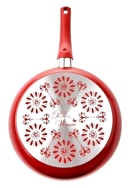 Amazon.com: The Pioneer Woman Floral Bursts Frying Pan Red 10