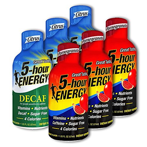 5 Hour Energy, 6 Decaf Citrus + 6 Pomegranate 12 Count