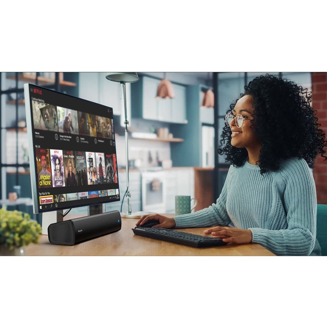 Creative Stage Air V2 2.0 Portable Bluetooth Sound Bar Speaker - 10 W RMS - Black (Renewed)