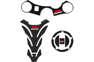 SGROPMT for GSXR Motorcycle Tank Pad Gas Tank Protector Compatible with Suzuki GSX-R GSXR600 GSXR750 GSXR1000 2006-2017 3D Anti Slip Tank Pad Stickers Gas Oil Fuel Tank Pad Protectors
