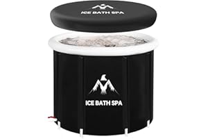 Ice Bath Tub for Athletes with Cover 30''H Large Size Cold Plunge Tub for Recovery Multiple Layered Portable Ice Bath Plunge Pool for Adult by BESTHLS