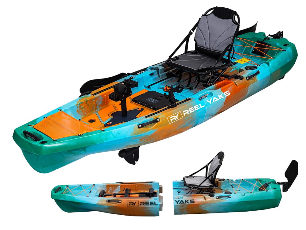 thumbnail image 2 of Reel Yaks Radar Modular Fishing Kayak - 9.5ft Lightweight Propeller Drive, Sit On 2 of 14