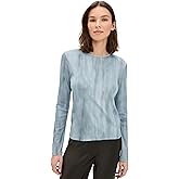 Vince Women's Printed Long Sleeve Crew Tee