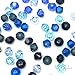50 pcs Swarovski 5328 / 5301 4mm Crystal Xilion Bicone Beads BLUE Colors Mix **FREE Shipping from Mychobos (Crystal-Wholesale)**