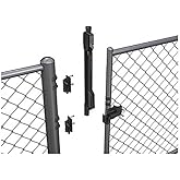 D&amp;D TECHNOLOGIES ML3RPK MagnaLatch Round Post and Chain Link Gate Latch Adapter Kit, for Top and Vertical Pull Safety Gate Latches, Adapters Only, MagnaLatch Latch Not Included