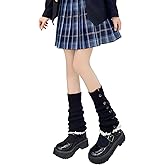 Lebaley Kawaii Leg Warmers Y2K Harajuku Legs Warmer for Girls Women Lolita Accessorie Gothic Long Sock Winter Ankle Warmers