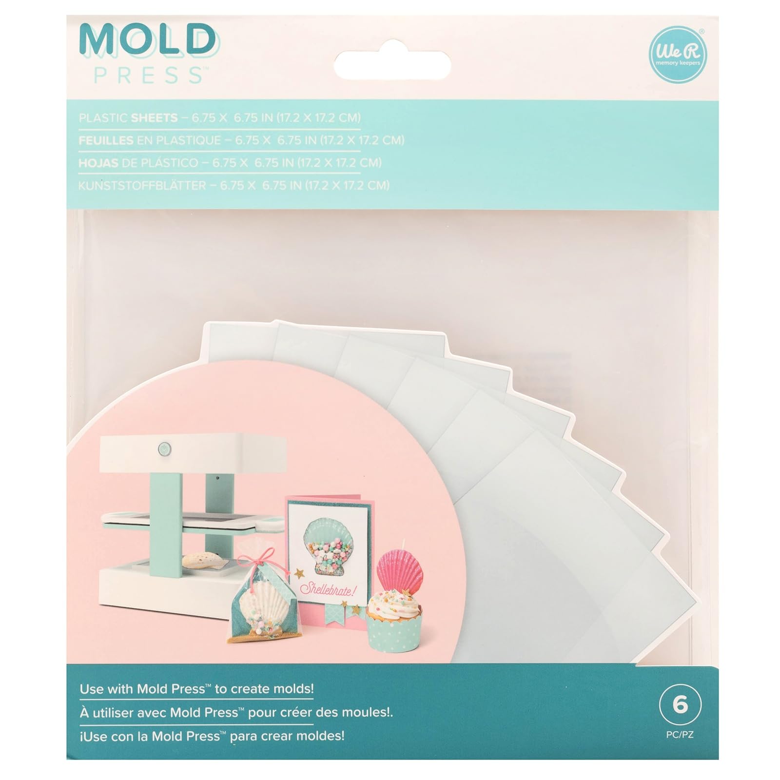 We R Mold Press Clear Plastic Sheets 6pc