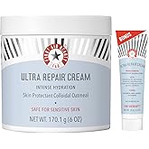 First Aid Beauty - Ultra Repair Cream, Intense Hydration Whipped Colloidal Oatmeal, Clinically Proven to Strengthen Skin Barrier in 7 Days & Helps Relieve Eczema, Luxury Moisturizer, 6 oz + Bonus, 2ct
