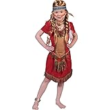 Funny Fashion Red Indian Red Hawk American Indian Costume For Children – Great Wild West Costume For Girls