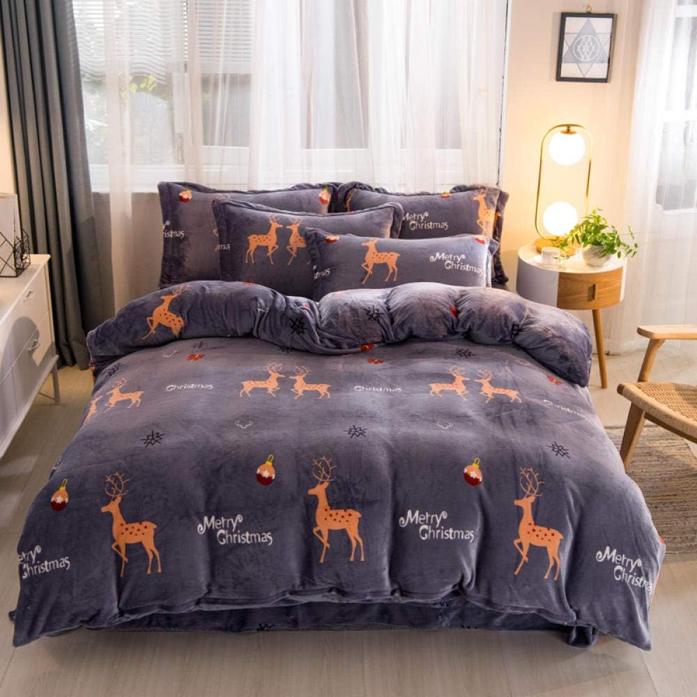 Shinon teddy fleece bedding king size set,Winter bedding doublesided