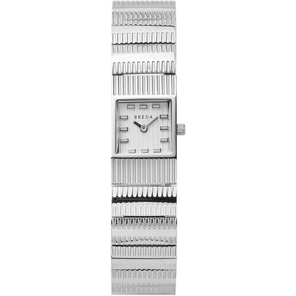 Amazon.com: Breda 'Groove' Silver and Metal Bracelet Watch, 16MM