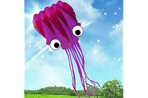 AMAZONA'S PRESENTZ 5M 3D Large Octopus Parafoil Kite with Handle & String, Fun to Fly, Outdoor Park Garden Beach Fun
