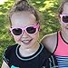 TRUST OPTICS Rubber Flexible Casual Style Kids Polarized Sunglasses in Classic Aviator and Cat eye Rubberized Shades for Baby and Children Age 3-10 (Pink Cateye Style)