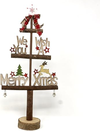 Immagini Natale Stilizzate.We Love Christmas Albero Stilizzato In Legno Da Appoggio Con Scritte Natalizie 44 Cm Amazon It Casa E Cucina