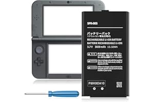 Quzmo [3600mAh] SPR-003 Battery for Nintendo 3DS XL/New 3DS XL/ 3DS LL/New 3DS LL/SPR-001/RED-001 Game Console, Upgraded High Capacity Replacement Battery with Tool