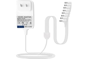 WSVOLLIS AC/DC 4.5V Power Adapter Compatible with Lemax Lighted Accessory 94564 94565 74295 74269 74707 44242 84428 94563 Christmas Halloween Village Lights Micro Lighting Building Decor（ 8 Outputs）