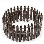 Tonsiki 40 Inch Miniature Fairy Garden Ornament Fence