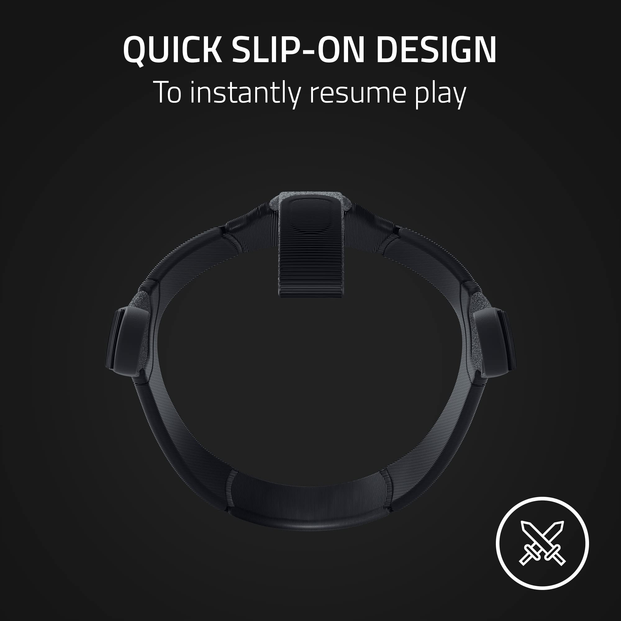 Razer Adjustable VR Head Strap System for Meta Quest 2: Designed for All Head Shapes - High-Performance Nylon Material - Soft, Adjustable Straps - Optimized Weight Distribution - Ergonomic Design