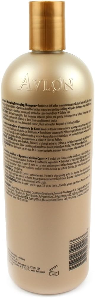 KeraCare Hydrating Detangling Shampoo- Dry, Damaged & Curly Hair 32oz, Off White, 950 ml (Pack of 1) - Image 4